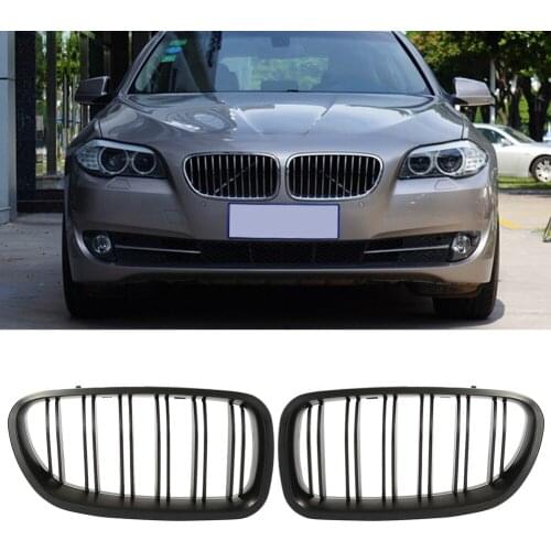 Matte Black ABS Front Grille Grill For BMW F10 F11 F18 M5-Look 10-14 Car Decorative Accessory Racing Grills