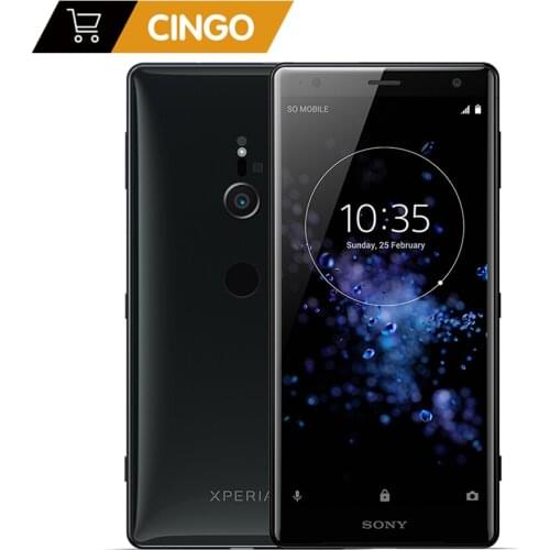 Original Sony Xperia XZ2 H8216 H8296 Unlocked ROM 64GB GSM Dual Sim LTE Android Octa Core 5.7" 19MP Fingerprint