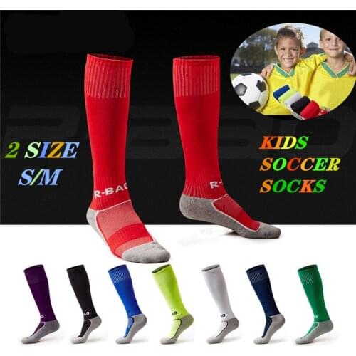 Professional Cotton Kids Soccer Socks For Children Football Running Breathable Thick Bottom Absorbent Fitness Socks L009