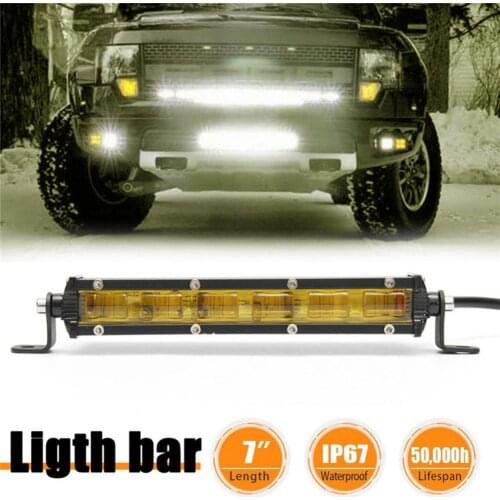 1 Set Fog Light Ultra Slim Design Multi-function IP68 Waterproof 6 LEDs Front Driving Lamp for Off Road