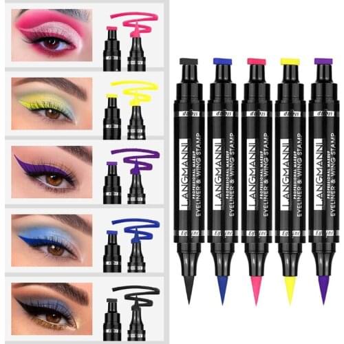 Eyeliner Stamp-iMethod 2 Pens Winged Eyeliner Stamp Perfect Wing Cat Eye Stamp Long Lasting Liquid Eye Liner Waterproof