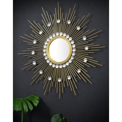 Modern Wrought Iron Diamond Sunglasses Wall Sticker Crafts Lobby Hotel Wall Mural Ornaments Home Livingroom Wall Hanging Decor