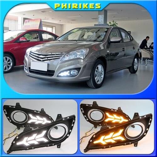 LED DRL For elantra High brightness guide LED DRL led fog lamps daytime running lights For Hyundai elantra 2011-2016