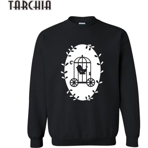 TARCHIA Sweatshirt Men Cageling Printed Hoodies Long Sleeve Hoodie Mens Casual Fit Pullover Mens Tracksuits Moleton Masculino