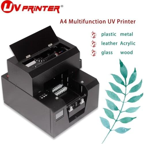 Uv printer machine LED ultraviolet quick-drying cooling plane cylindrical integrated A4 size portable for glove/bag printing