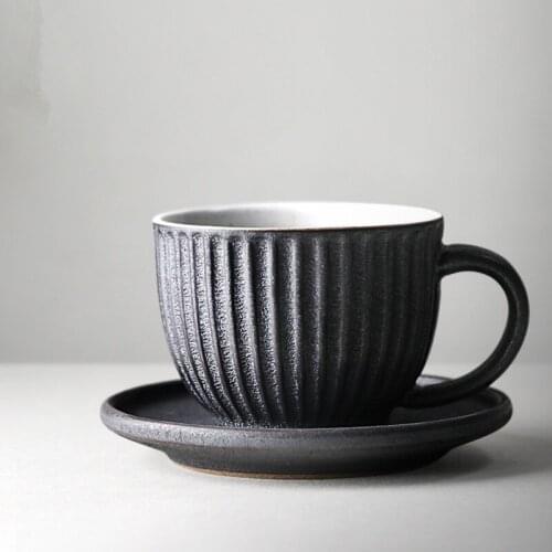 Vertical bar design Ceramics Mugs for coffee mug Milk Tea office Cups Fashion Drinkware the Best birthday Gift for friends