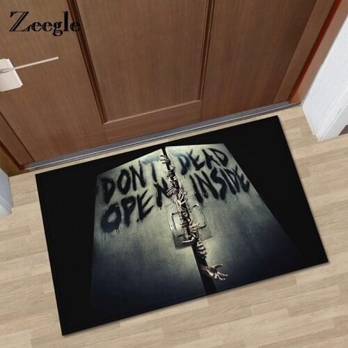 Zeeegle Funny Door Mat Welcome Floor Mat For Outdoor Entrance Bedroom Non-slip Kitchen Carpets Bath Bathroom Carpet