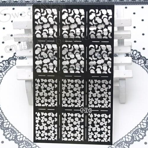 2020 3D design magical stickers printing stencil drawing tools to highlight stand-stickers for nails UV Gel fruit JV213