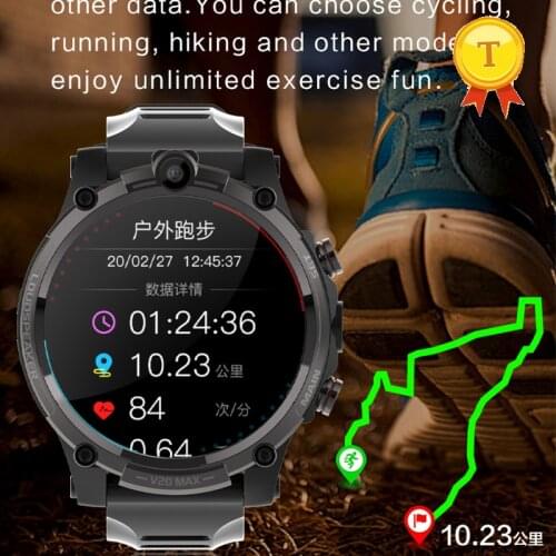 4G Smart Watch SIM man 4GB+128GB 1.6inch Screen GPS Wifi long standby time Smartwatch support cycling running hiking sports