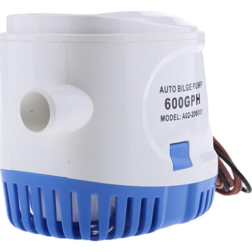 Automatic Marine Bilge Pump 600 GPH Portable Submersible Water Pump 24V