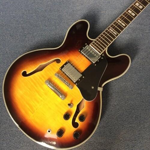 Free delivery! Wholesale high quality jazz electric guitar, sunny, jazz guitar, rosewood fingerboard. Can be customized