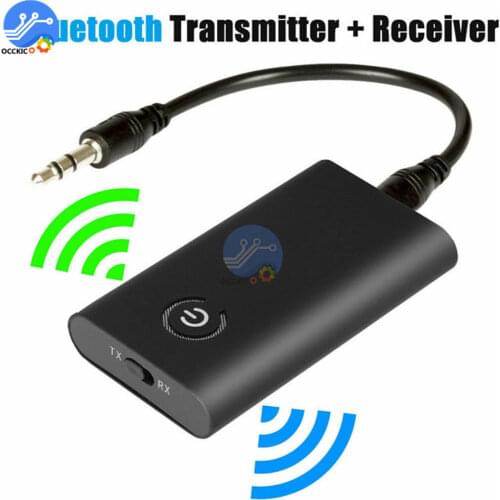 Bluetooth 5.0 Transmitter Receiver Wireless Audio Adapter 2 in 1 A2DP 3.5mm Jack Aux Bluetooth Adapter For PC TV Headphone Car