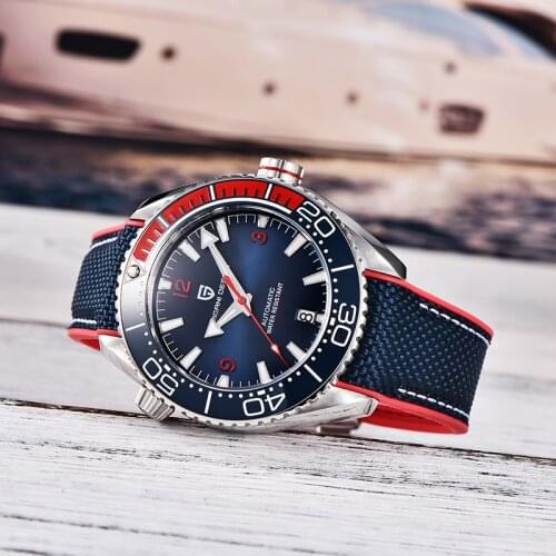 PAGANI DESIGN New Ceramic Bezel Automatic Waterproof Watches Mens Sports 100M Diving Mechanical Wristwatch Sapphire Glass Clock