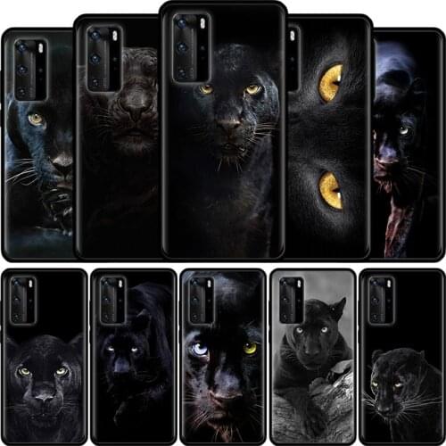Animal Panther Phone Case For Huawei P30 P20 P40 P10 P Smart 2019 Z Mate 20 10 Lite 40 Pro TPU Cover Soft Shell Coque