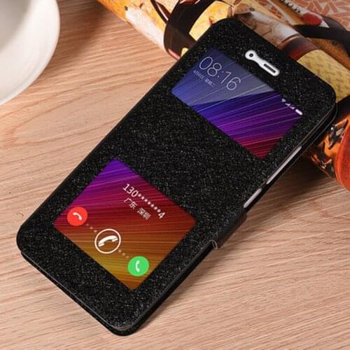 Luxury Phone Case For xiaomi mi 6 case shell MCE16 cover open window PU leather case For xiaomi mi6 flip case back cover shell