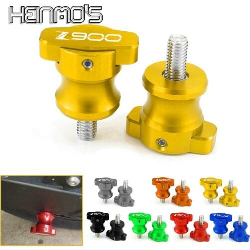 For KAWASAKI Z900 Swingarm Spools Slider Swing Arm Stand Screws Z 900 Z-900 Motorcycle Support Stand Screws Aluminum Accessories