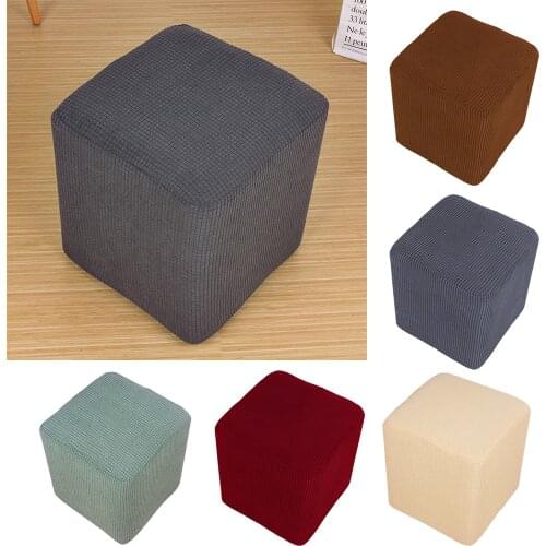 Elastic Ottoman Rectangle Covers Case Stretch Storage Ottoman Slipcover Protector Footstool Sofa Foot Rest Stool Cover Drop ship