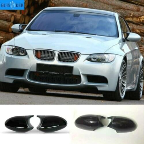 Carbon Black For BMW 1 3 Series E81 E82 E87 E88 E90 E91 E92 E93 High Quality Side Wing Rearview Mirror Cover Cap Car Accessories
