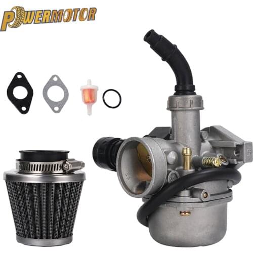 Motorcycle Carburetor Hand Choke PZ19 Carb For 50cc 70cc 90cc 110cc 125cc ATV Quad 4 Wheeler Dirt Bike Motorbike With Air Filter