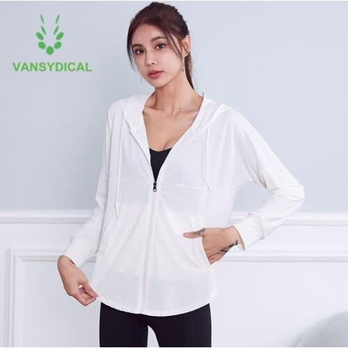 2021 New Women Sports Running Training Outerwear Zipper Gym Yoga Hoodies Loose Athletic Fitness Workout Jogging Sportswear Tops