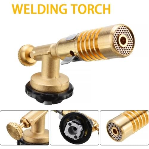1Pc Professional Brazing Welding Nozzle Blow Torch Propane Druable Brass Gas Plumbing Torch Welding Soldering Supplies