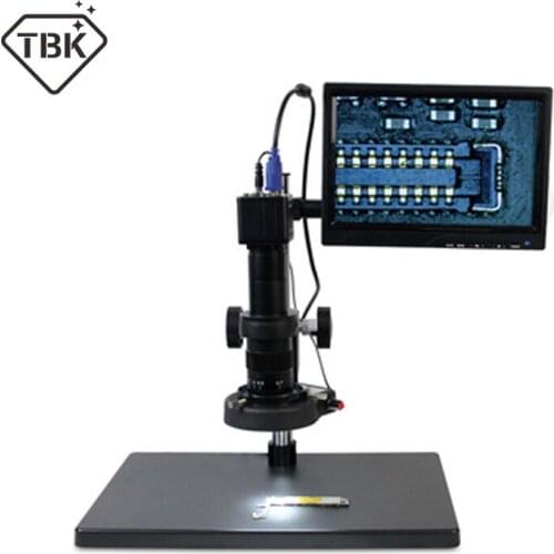 TBK 10A HD 10~180x Professional Microscope Electronic Display Amplification Magnifier For Iphone BGA CPU Maintenance Tools