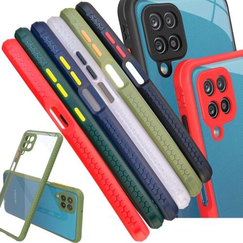 Anti-Skid Clear Case For Samsung Galaxy A12 Slim Armor Drop resistance Transparent Anti-slip Cover