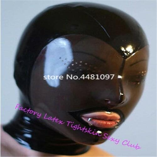 Realistic Latex Mask Rubber Unisex Hood Unique with back zipper(small holes on eyes)