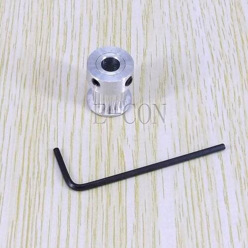 1pcs MXL20 Timing Pulley 20 teeth synchronization Alumium Bore 6mm teeth width11mm for stepper motor CNC