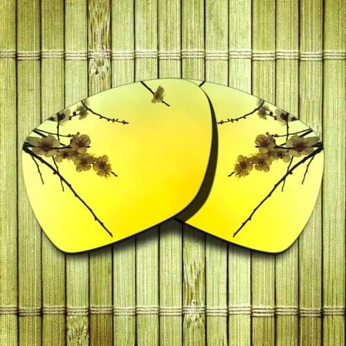 Polarized Replacement Lense For-Oakley Tailhook (PC) Sunglasses Frame True Color Mirrored Coating - Yellow Options