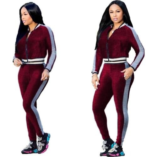 Tracksuit two piece set women outfits short top and pants Pantsuits Suit Sets clothes