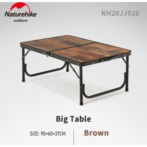 Naturehike Folding Camping Table 3.6kg Aluminum Alloy Waterproof Durable Table Portable Adjustable Height Outdoor BBQ Desk