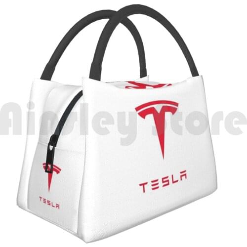 Cooler Lunch Bag Picnic Bag Brand-Tesla Cars Brand Brands Tesla Cars Electric Car Range Battery Elon Musk