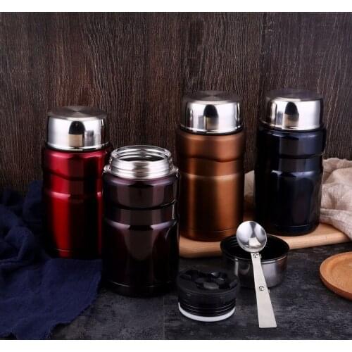 High Grade Food Soup Thermos BPA-free Stainless Steel Vacuum Thermos Large Capacity Lunch Box for Kids 700ml