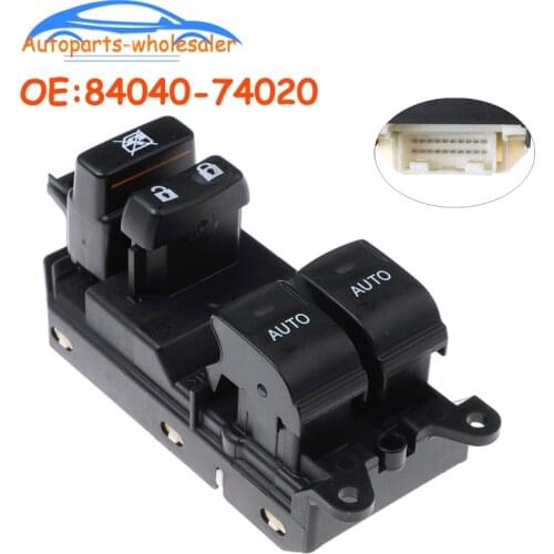 High Quality 84040-74020 8404074020 For Toyota IQ Driver Side Power Window Master Switch Car accessories