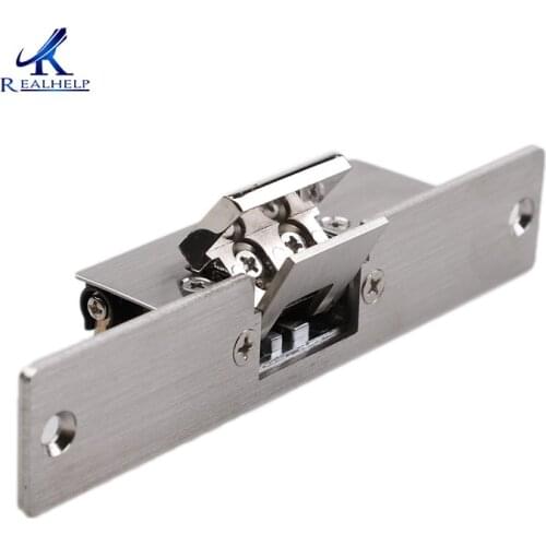 Fail Safe Electric Strike Suitable for Glass Door without Frame Locked when Energized Narrow Type Door Lock 500KG Holding Force