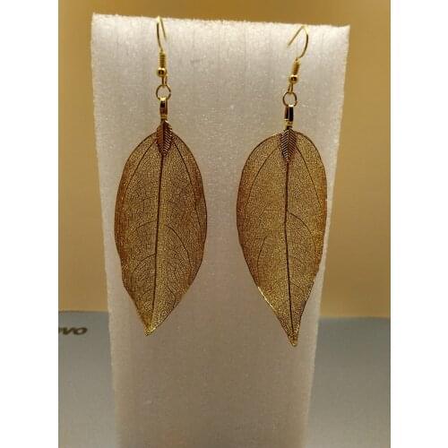 2019 Fashion Bohemian Long earrings Unique Vintage Earrings Leaf Big Earrings Women Jewelry Gift earrings Vintage Party Jewelry