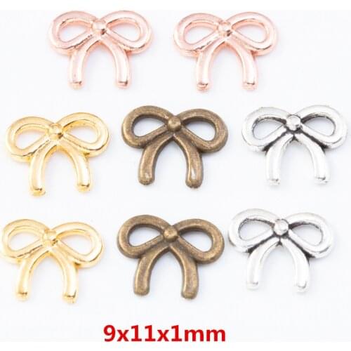 130 pcs Antique zinc alloy bow-knot Charms Diy Jewelry Finding 7874