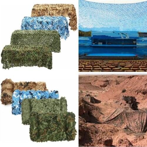 2x3m Woodland Camouflage Net Camo Netting Camping Military Hunting Shelter Sunshade Awning Portable Hunting Blind