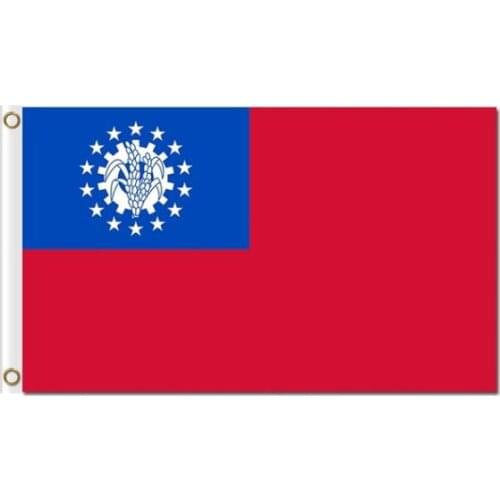 Burma flag Home Decoration 3x5ft digital Prints Soviet Flag