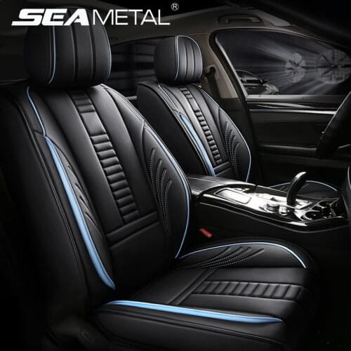 Premium Car Seat Covers Luxury PU Leather Seat Cover Full Surrounded Auto Seat Cushion Protector Universal for SUV Sedan Van