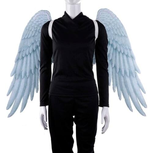 Halloween Party Oversized Black and White Angel Wings Props Cosplay Masquerade Fashion DIY Birthday Game Christmas Decoration