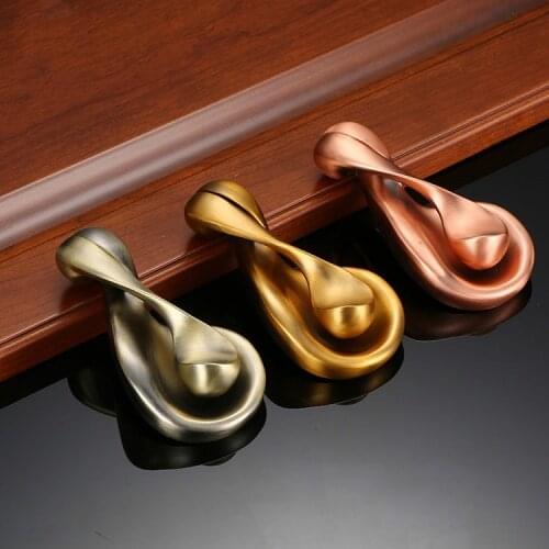 European Brown Sphere Knocker Zinc Alloy Green Bronze Red Bronze Modern Minimalist Door Knock Furniture Handle Hardware