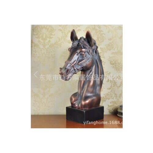 Horse Animal figurines resin general horse head ornaments living room porch office home decoration crafts DECORATION