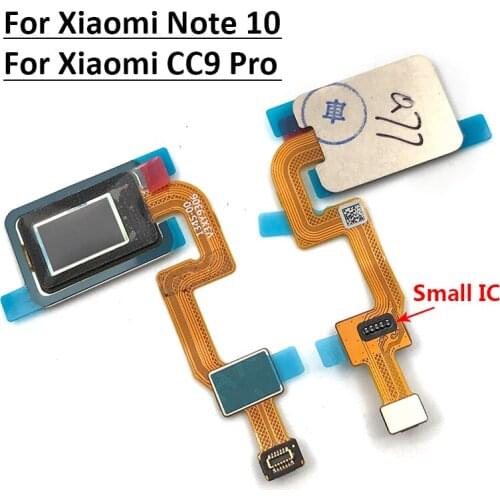 Test Good Home Button Back Fingerprint Flex For Xiaomi Mi Note 10 Pro Fingerprint Sensor Flex Cable For Mi CC9 Pro