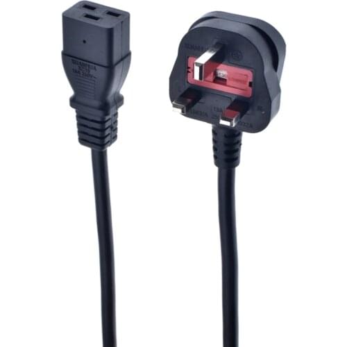 IEC 320 C19 To Singapore UK 3 Prong Plug Extension Cord For UPS PDU, Connected To C20 AC Power Cable Adapter Lead Cord 3G1.5mm