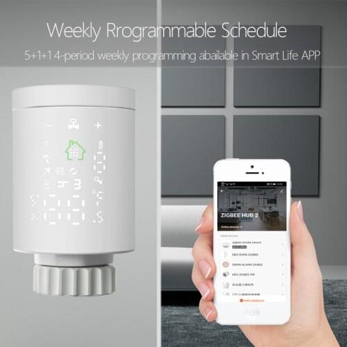 Home WiFi Smart Radiator Valve Mobile Phone APP Control High Quality Smart Temperature Adjustment