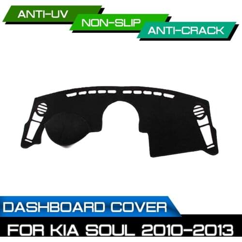Car Dashboard Mat for KIA Soul 2010 2011 2012 2013 Anti-dirty Non-slip Dash Cover Mat UV Protection Shade