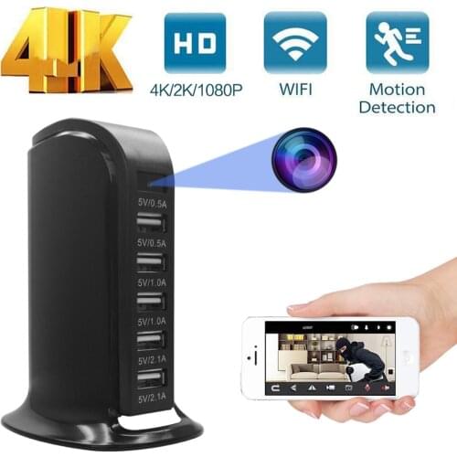 Mini 4K 1080P WIFI IP Camera USB charger Micro small camera Wireless Home Security Motion Detect Mini Camcorder Loop Video Recor