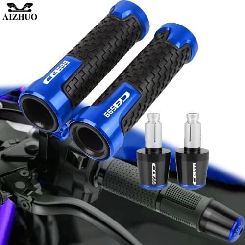 7/8"22mm Motorcycle Accessories Handlebar Grips Handle Bar Cap End Plug FOR HONDA CB599/CB600F HORNET 1998-2006 1999 2000 2004